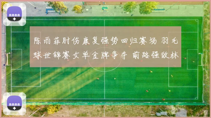 陈雨菲肘伤康复强势回归赛场 羽毛球世锦赛女单金牌争夺 前路强敌林立依然勇往直前